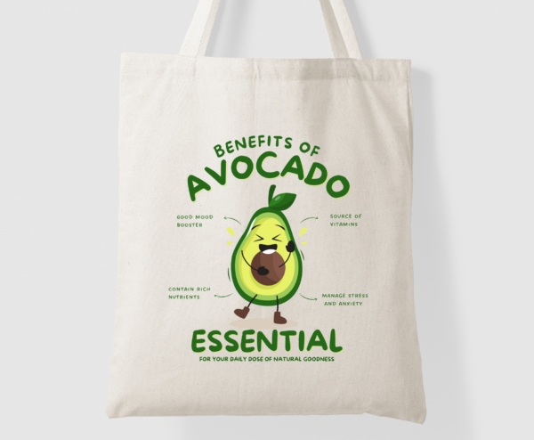 Benefits Of Avocado 帆布托特包