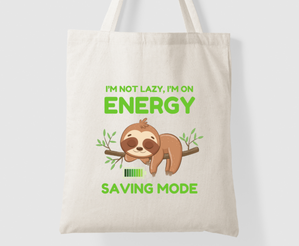 Sloth Energy Saving Mode 樹懶節能模式 帆布托特包
