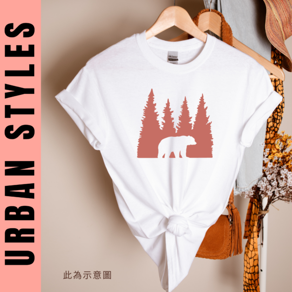 ★美國設計師大學T★ 森林 Bear T恤/T-shirt  (白色T)