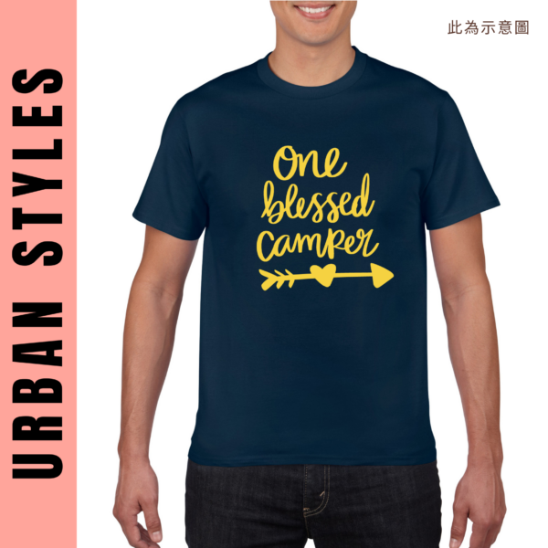 ★美國設計師大學T★ Blessed Camper T恤/T-shirt  (深藍色T)