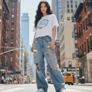 Urban Styles Breakfast Club Crop Boxy Tee